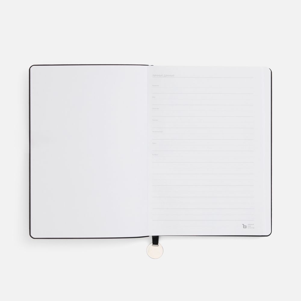 Ежедневник Lafite, недатированный, черный / Миниатюра WWW (1000)