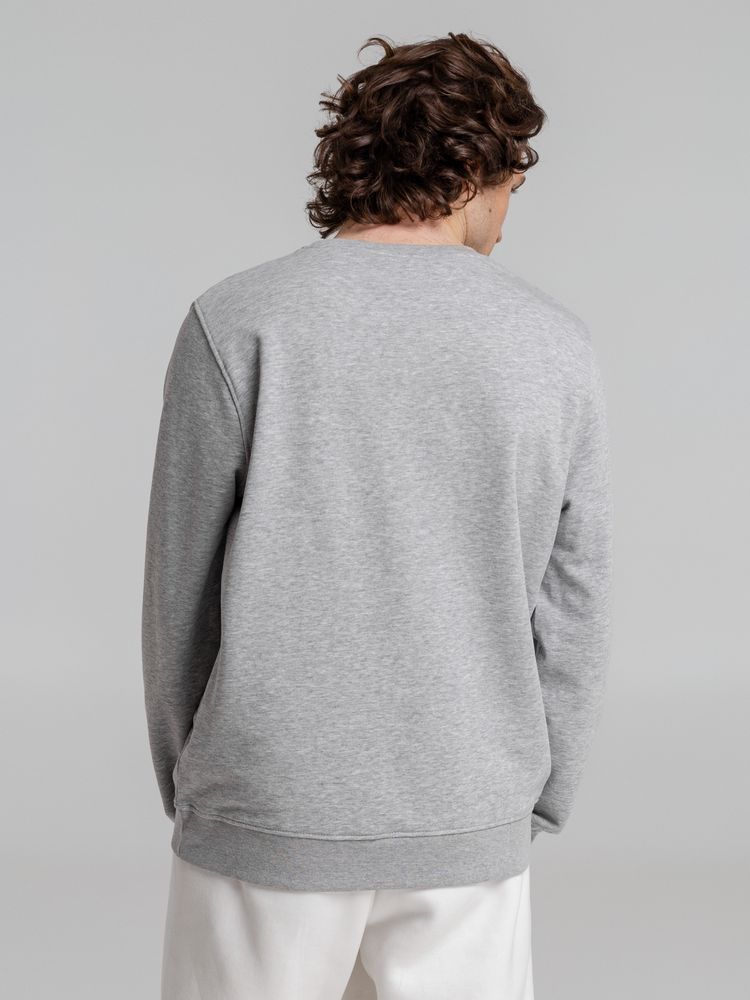 Свитшот унисекс BNC Organic, серый меланж / Миниатюра WWW (1000)