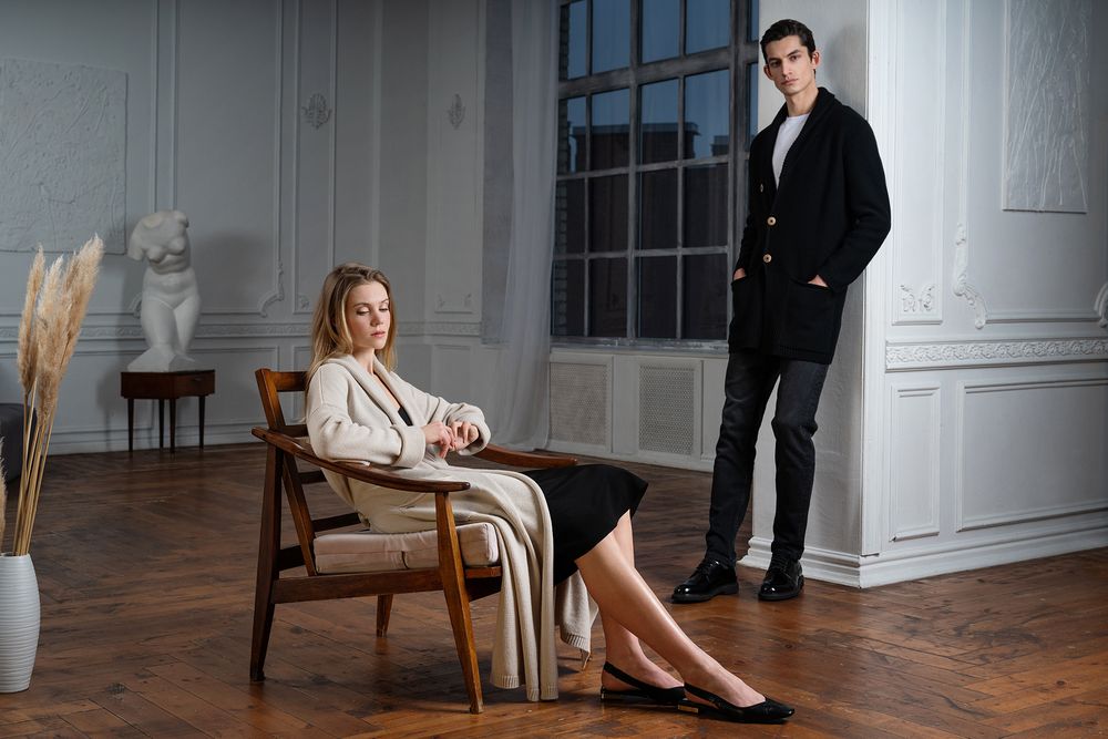 Кардиган мужской с пуговицами Free Flow, серый меланж / Миниатюра WWW (1000)