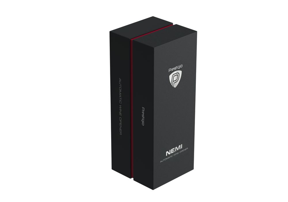 Винный набор с электрическим штопором Nemi, серебристый / Миниатюра WWW (1000)