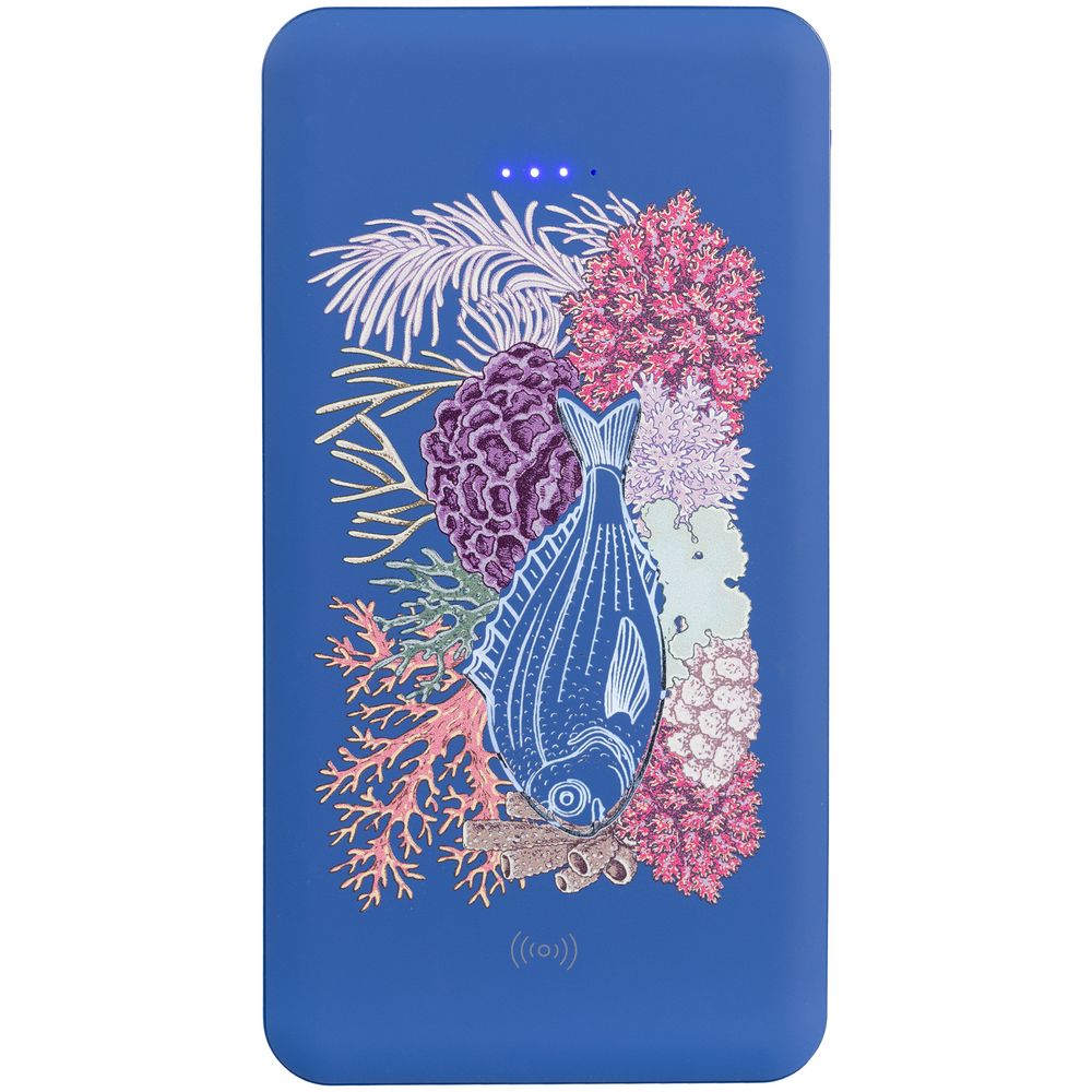 Аккумулятор с беспроводной зарядкой markBright Urban, 6000 мАч, синий / Миниатюра WWW (1000)