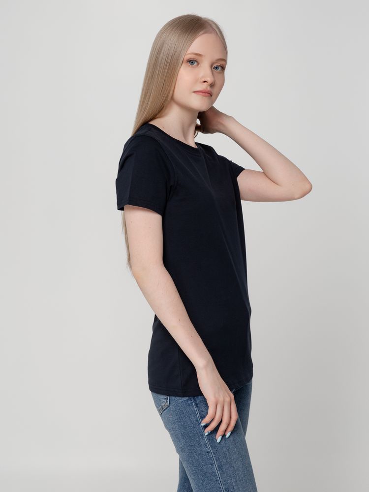 Футболка женская T-bolka Lady, темно-синяя / Миниатюра WWW (1000)