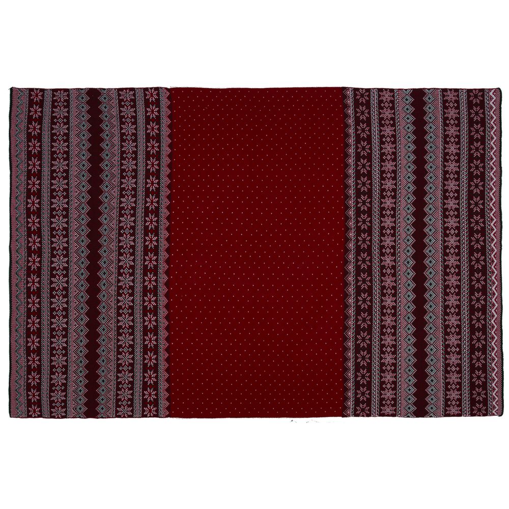 Плед Happy View, зеленый с красным / Миниатюра WWW (1000)