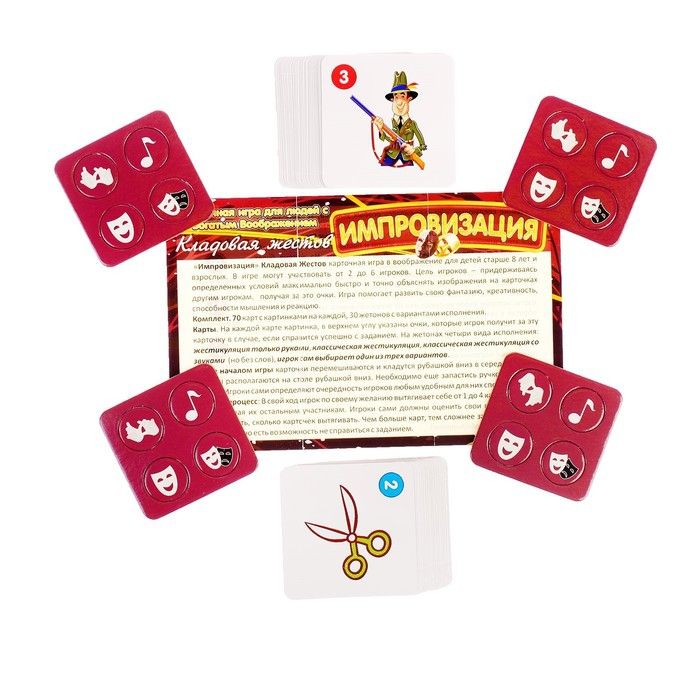 Карточная игра «Импровизация. Кладовая жестов» / Миниатюра WWW (1000)