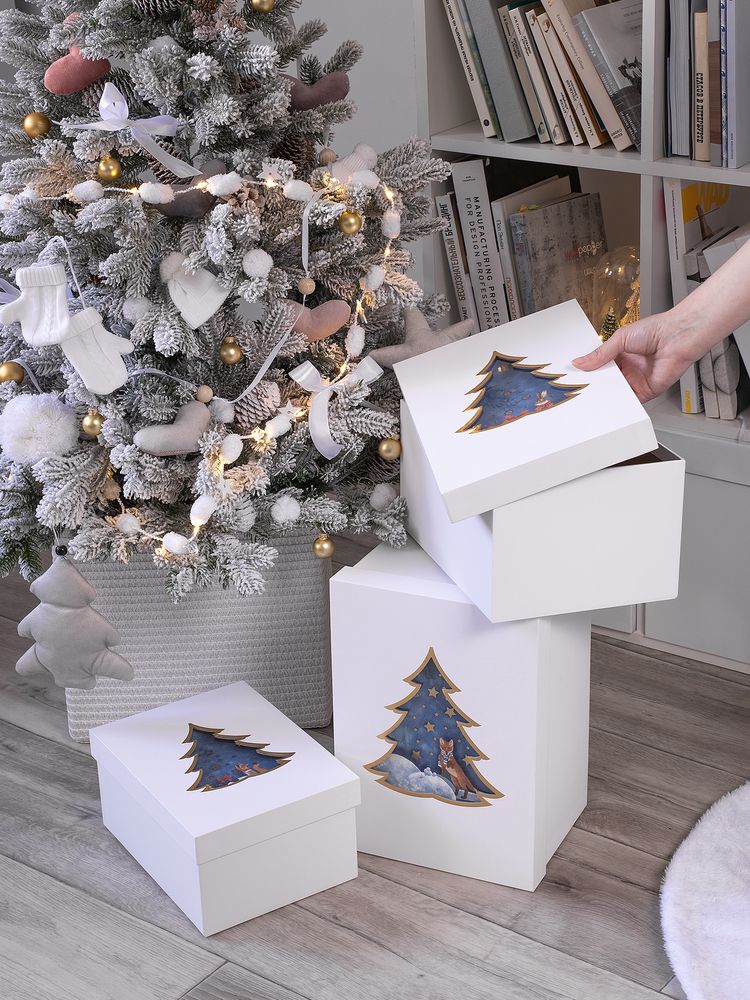 Коробка Christmas Tree, M / Миниатюра WWW (1000)