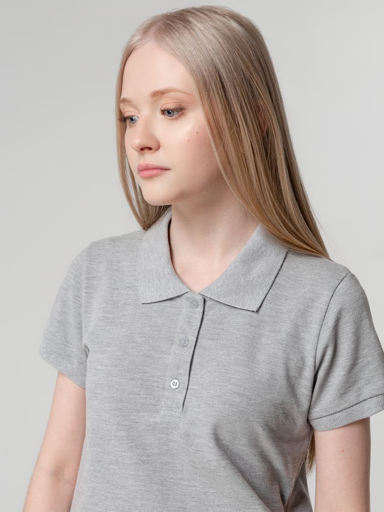 Рубашка поло женская Virma Lady, серый меланж / Миниатюра WWW (1000)