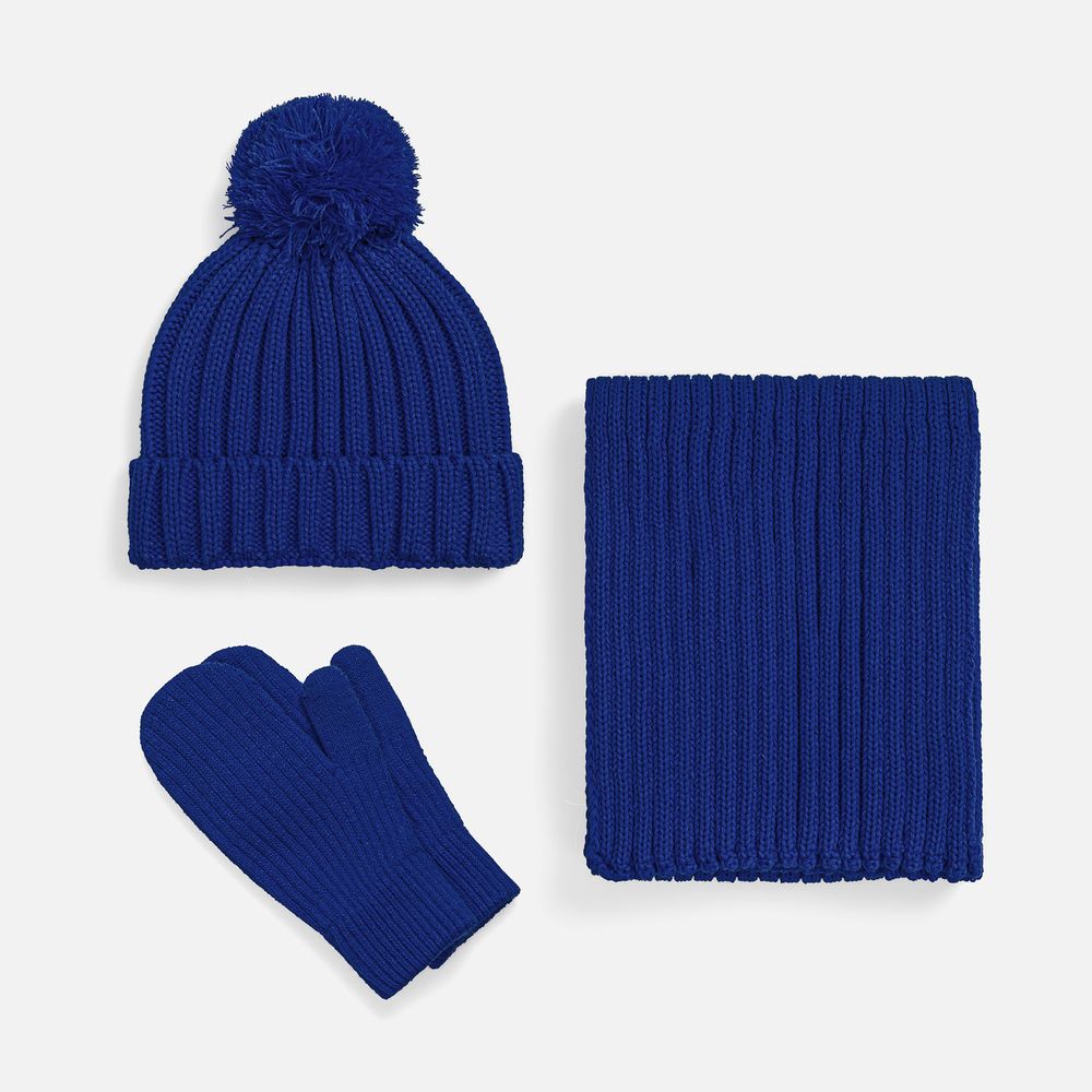 Варежки HappyGo, синие / Миниатюра WWW (1000)