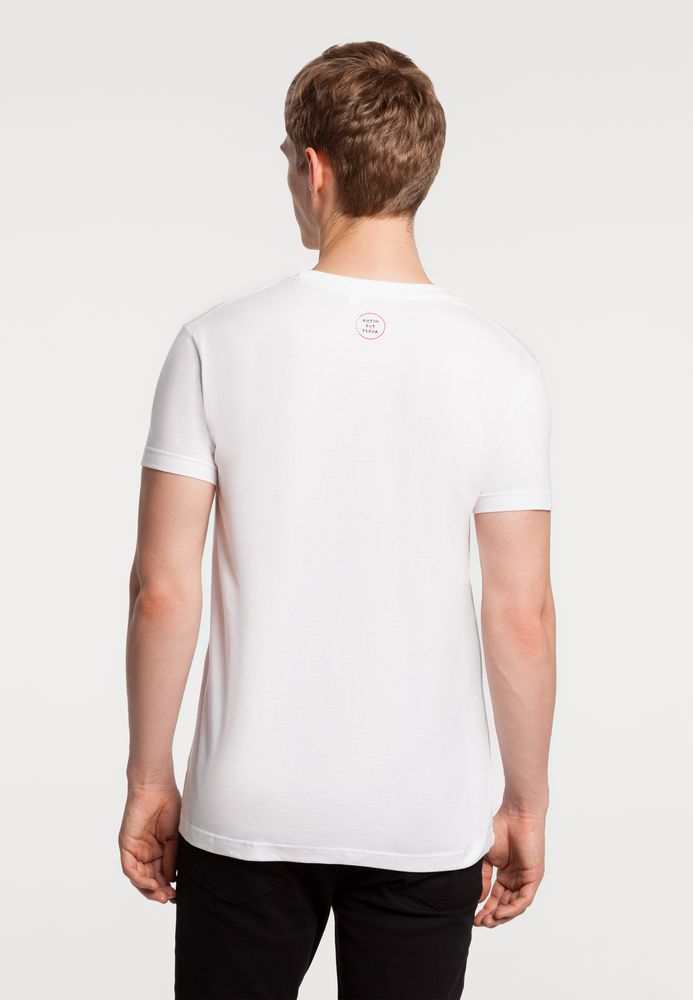 Футболка мужская приталенная «Так хочу работать», белая / Миниатюра WWW (1000)