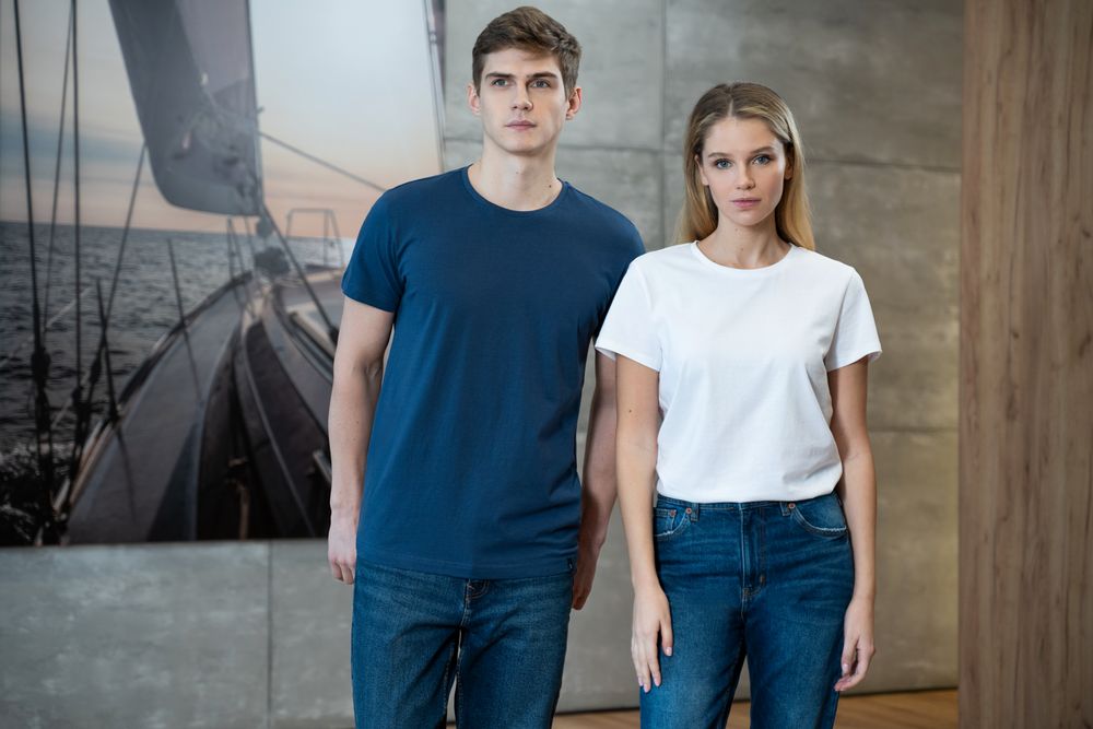 Футболка женская Ladies American U, белая / Миниатюра WWW (1000)