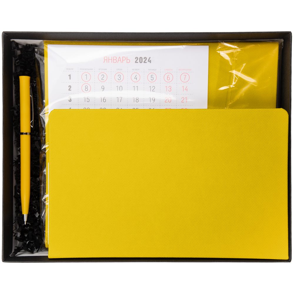 Набор Grade с календарем, желтый / Миниатюра WWW (1000)