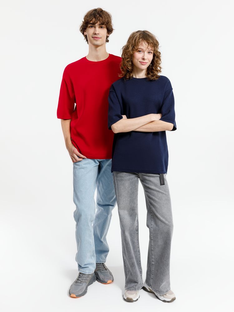 Джемпер с коротким рукавом Siluetti Volumica, темно-синий / Миниатюра WWW (1000)