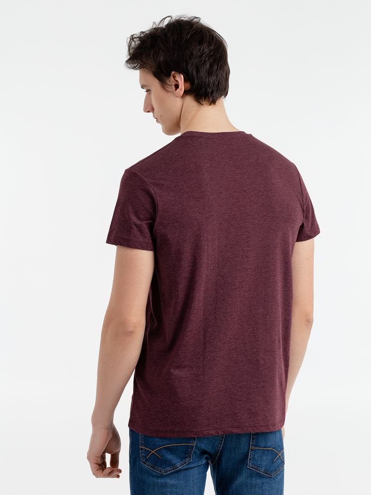 Футболка мужская Regent Fit 150, бордовый меланж / Миниатюра WWW (1000)