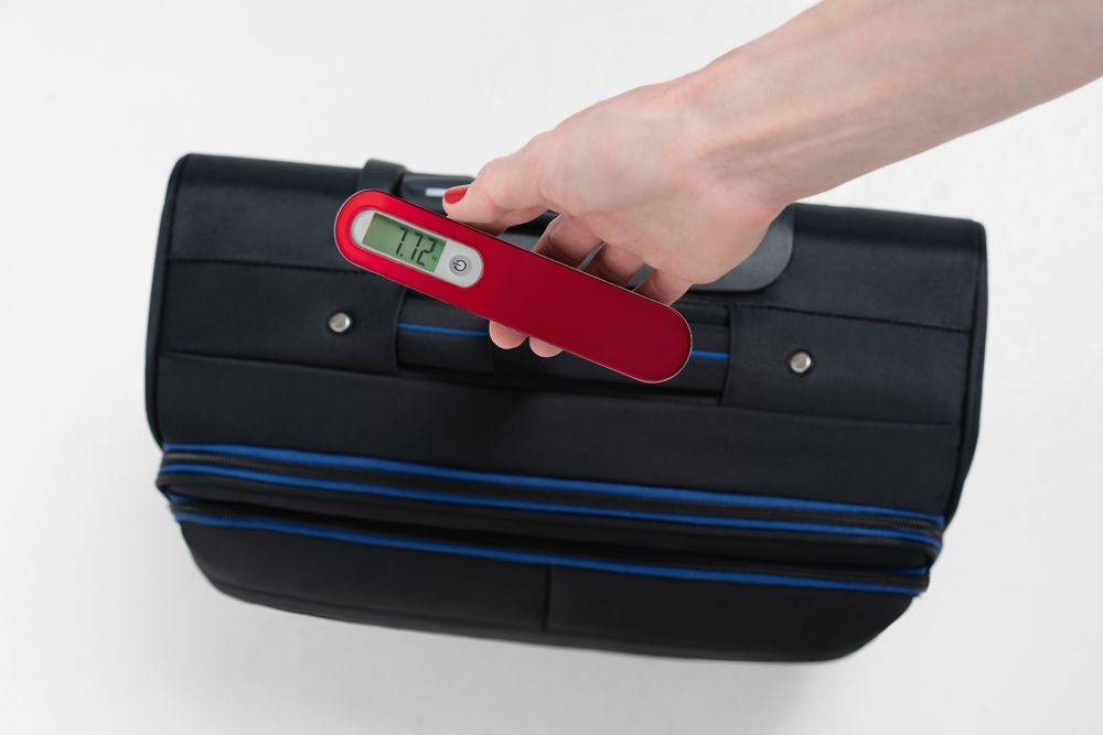 Дорожные весы onBoard Soft Touch, красные / Миниатюра WWW (1000)