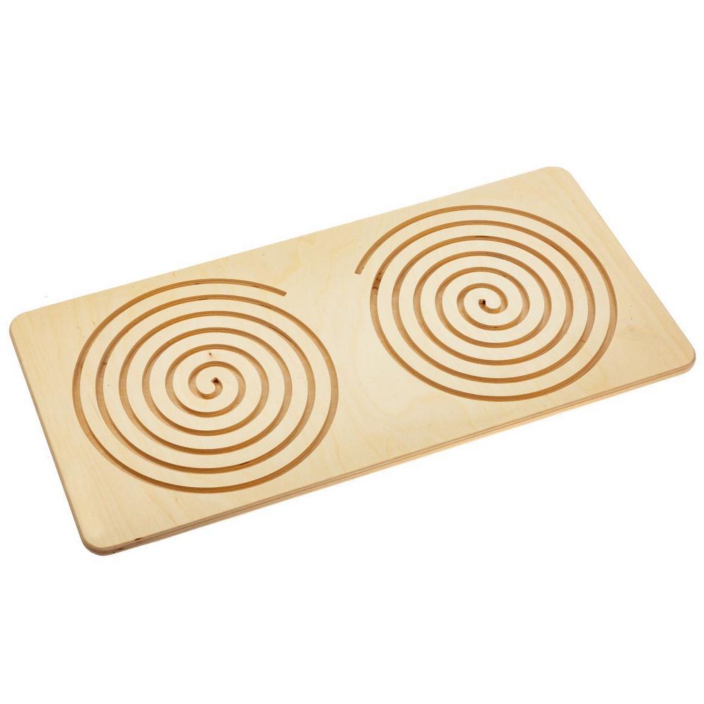 Межполушарная доска Wood Games, круглая спираль / Миниатюра WWW (1000)