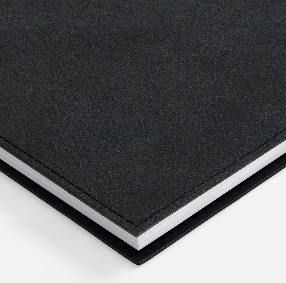 Ежедневник Notera Maxi, недатированный, черный / Миниатюра WWW (1000)