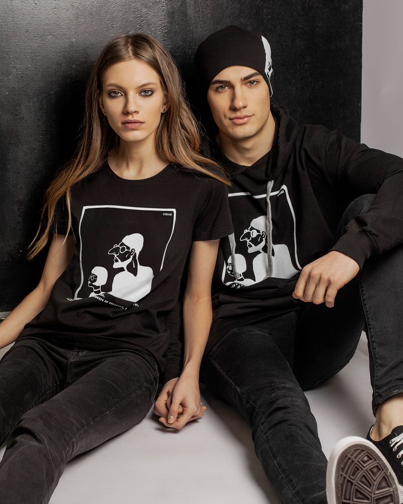 Футболка женская «Леон», черная / Миниатюра WWW (1000)