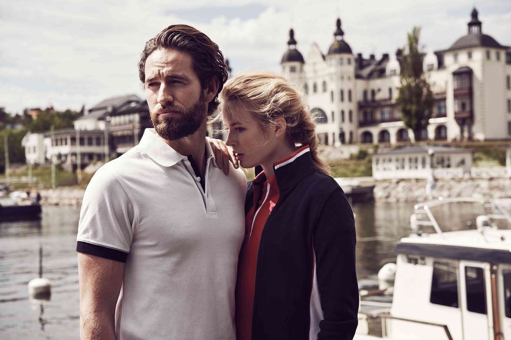 Рубашка поло мужская Anderson, темно-синяя / Миниатюра WWW (1000)