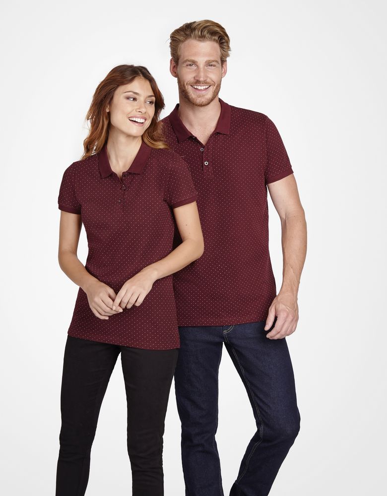 Рубашка поло мужская Brandy Men, белая с темно-синим / Миниатюра WWW (1000)