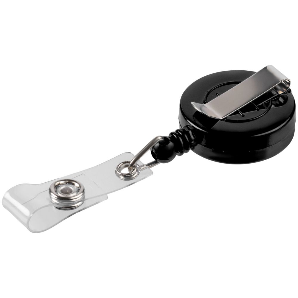 Чехол для пропуска с ретрактором Pennant, черный / Миниатюра WWW (1000)