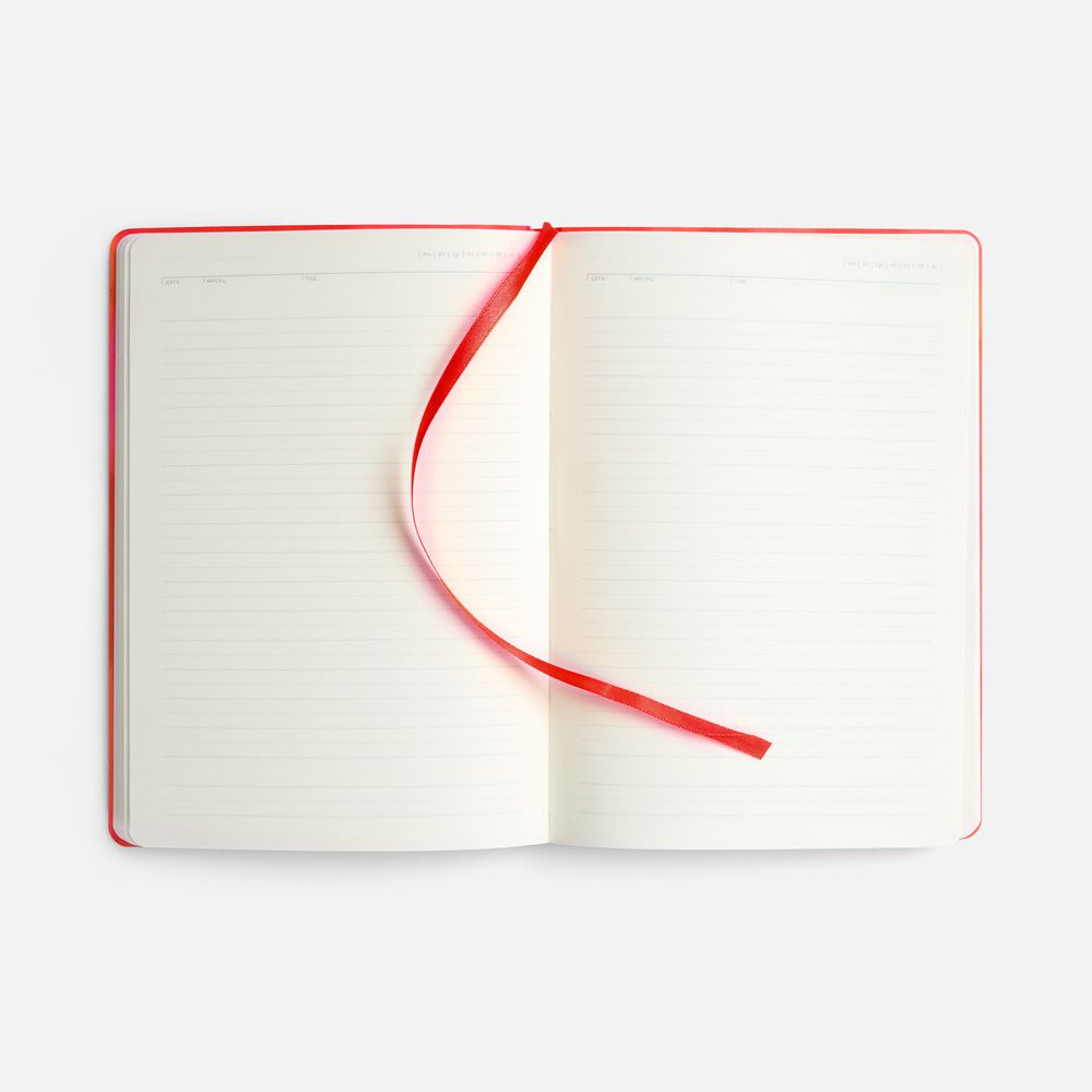 Ежедневник Vale New, недатированный, красный / Миниатюра WWW (1000)