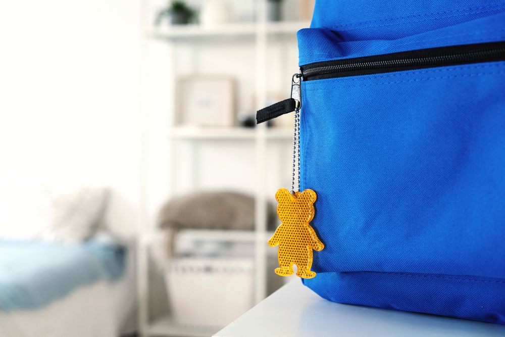 Пешеходный светоотражатель «Мишка», неон-желтый / Миниатюра WWW (1000)