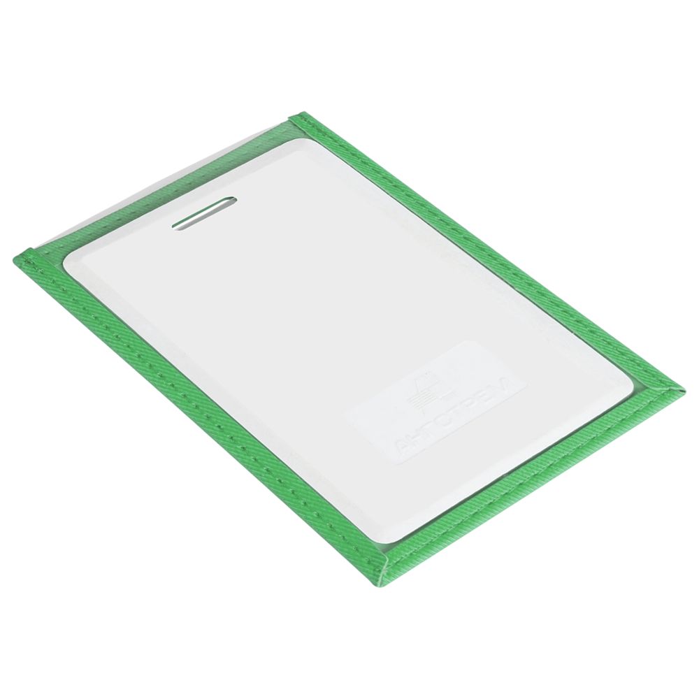 Чехол для пропуска Twill, зеленый / Миниатюра WWW (1000)