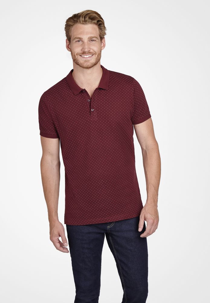 Рубашка поло мужская Brandy Men, белая с темно-синим / Миниатюра WWW (1000)