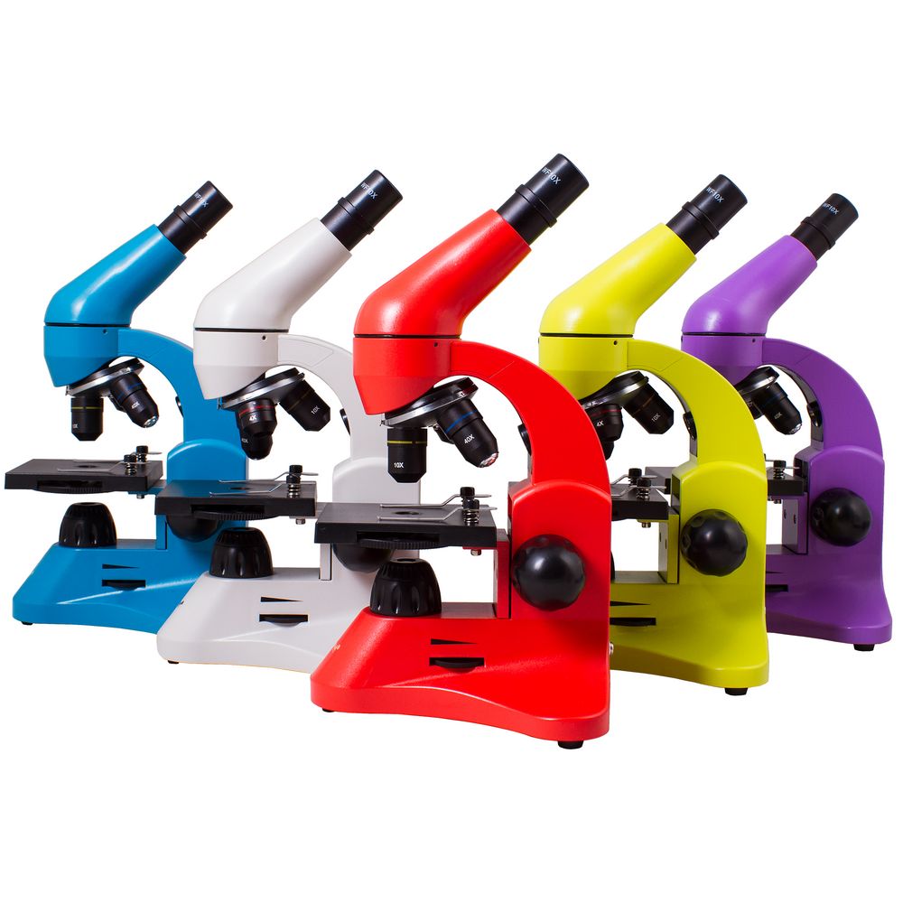 Монокулярный микроскоп Rainbow 50L с набором для опытов, фиолетовый / Миниатюра WWW (1000)
