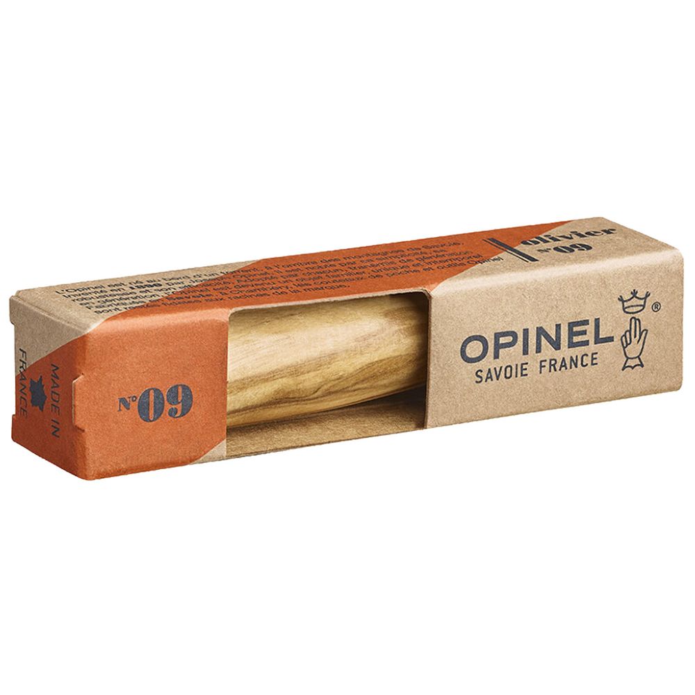 Нож Opinel No 9, оливковое дерево / Миниатюра WWW (1000)