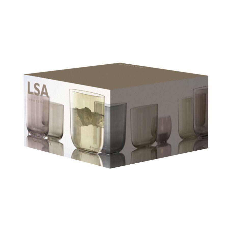 Набор из 4 стаканов Polka, металлик / Миниатюра WWW (1000)