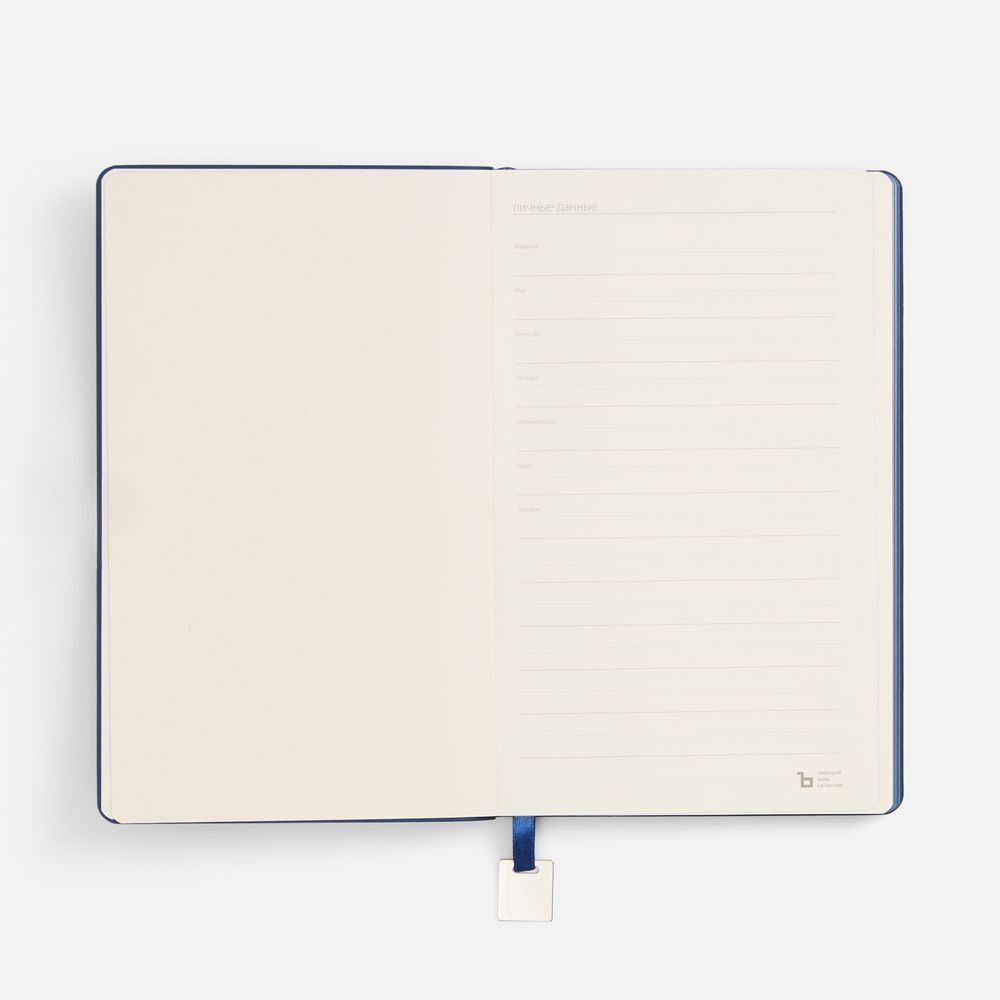 Ежедневник Shall Light, недатированный, синий / Миниатюра WWW (1000)