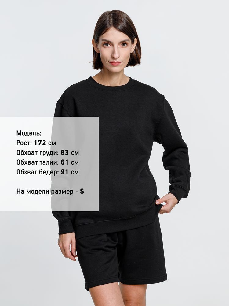 Свитшот унисекс Delta, черный / Миниатюра WWW (1000)