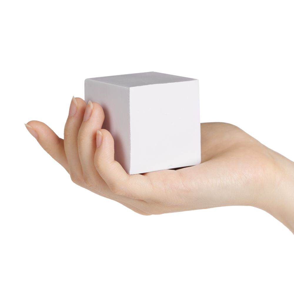 Антистресс «Кубик», белый / Миниатюра WWW (1000)