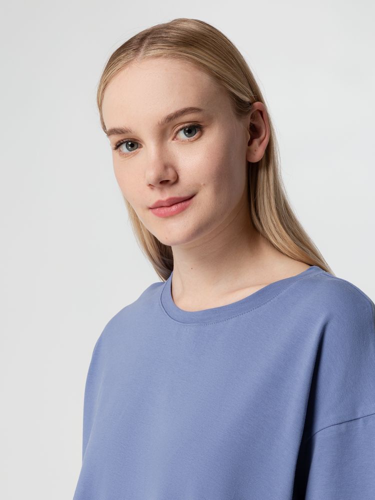 Футболка унисекс оверсайз Street Vibes, синяя (лавандовая) / Миниатюра WWW (1000)