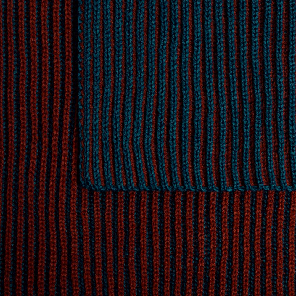 Шарф Nobilis, бирюзовый с терракотовым / Миниатюра WWW (1000)