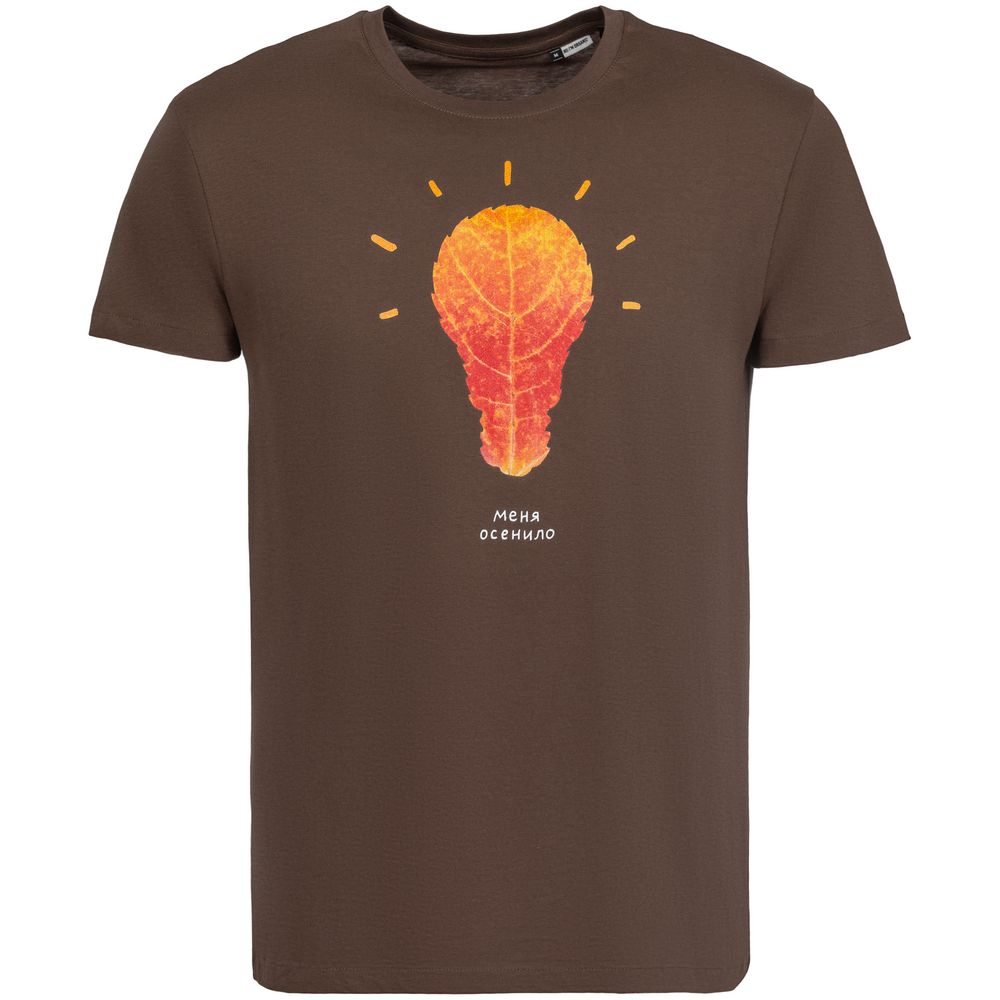 Футболка «Осенило», шоколадно-коричневая / Миниатюра WWW (1000)