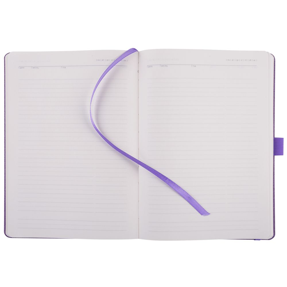 Ежедневник Country, недатированный, фиолетовый, уценка / Миниатюра WWW (1000)