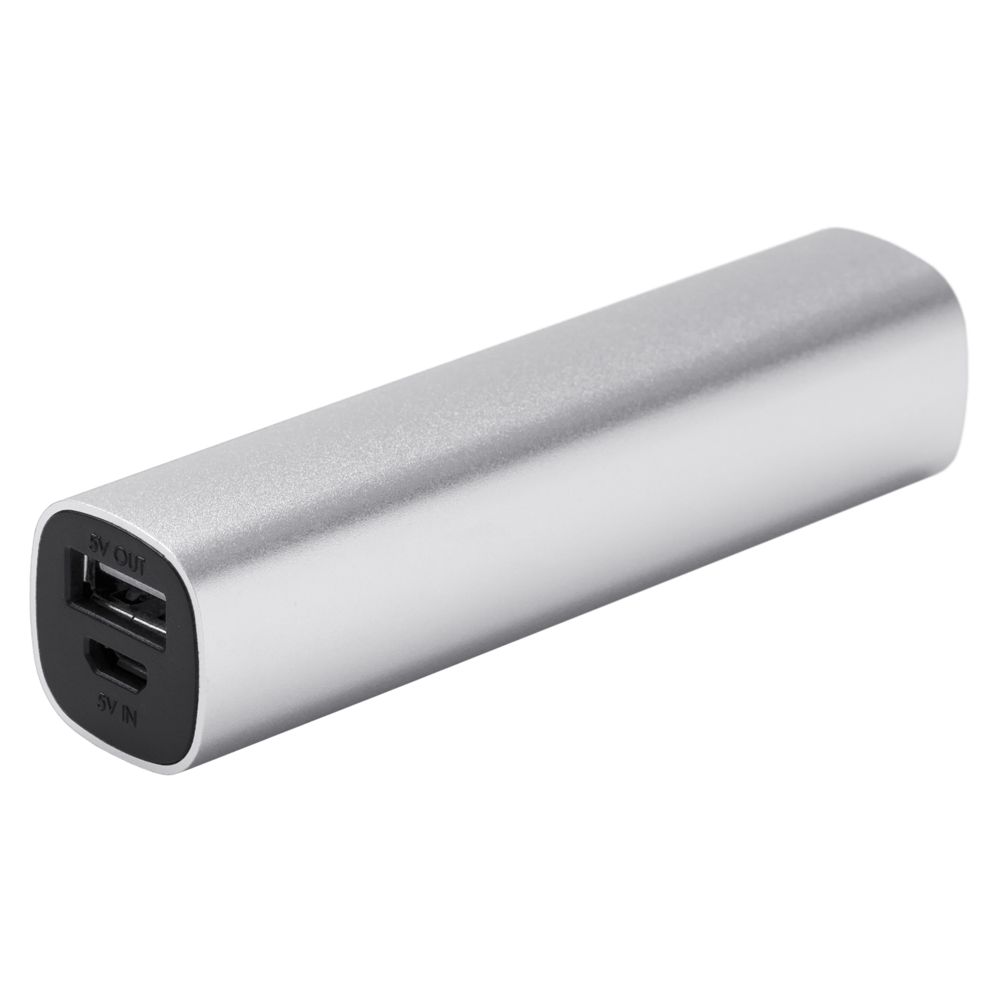 Внешний аккумулятор Easy Metal 2200 мАч, серебристый / Миниатюра WWW (1000)