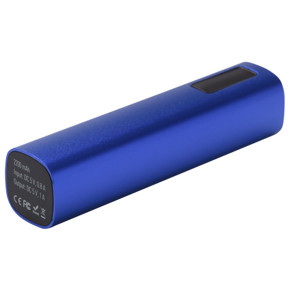 Внешний аккумулятор Easy Metal 2200 мАч, синий / Миниатюра WWW (1000)