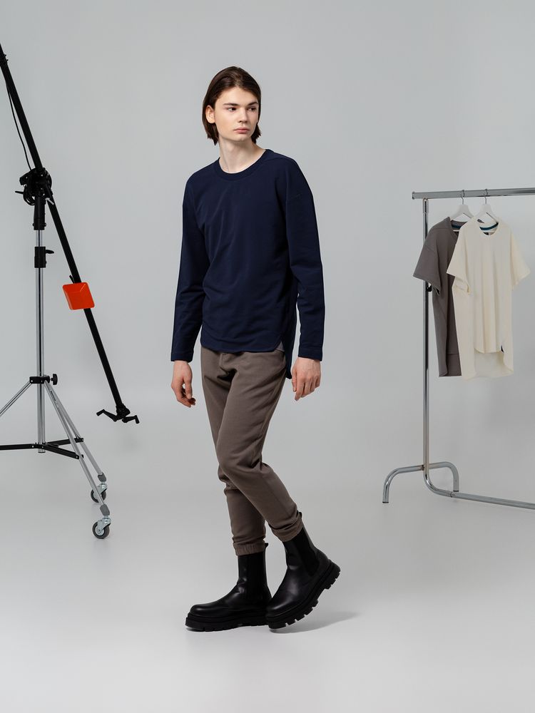 Футболка с длинным рукавом Kosmos 1.0, темно-синяя / Миниатюра WWW (1000)