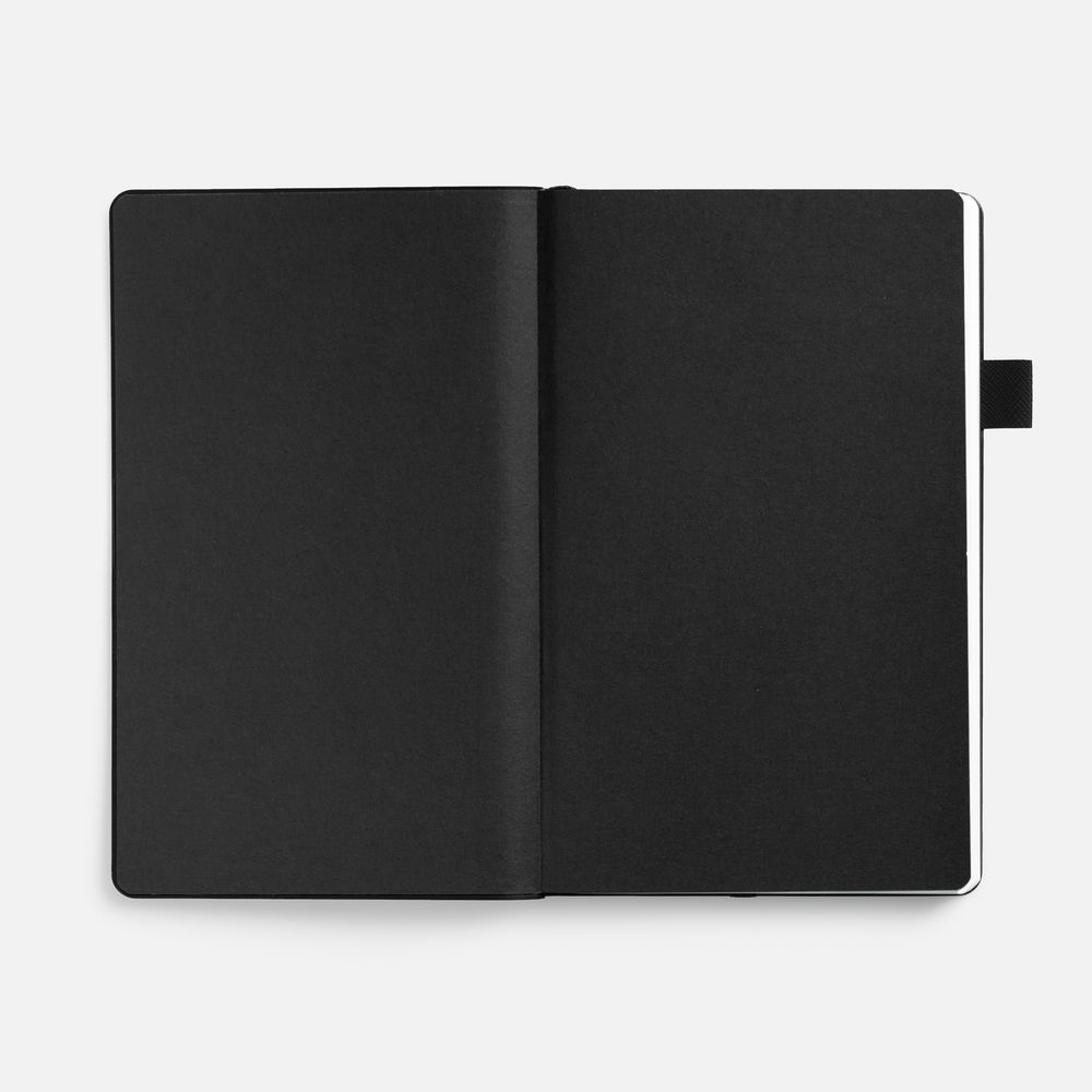 Ежедневник White Shall, недатированный, бело-черный / Миниатюра WWW (1000)