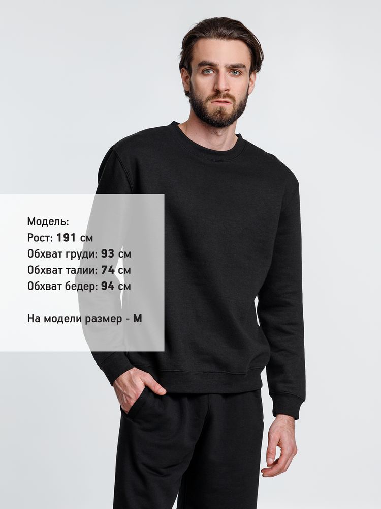 Свитшот унисекс Delta, черный / Миниатюра WWW (1000)