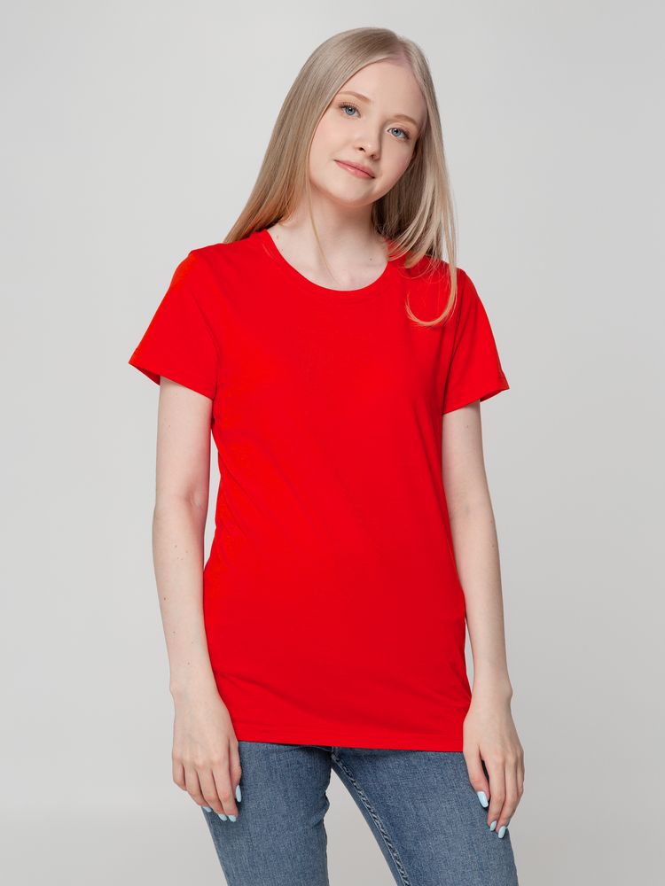 Футболка женская T-bolka Lady, красная / Миниатюра WWW (1000)