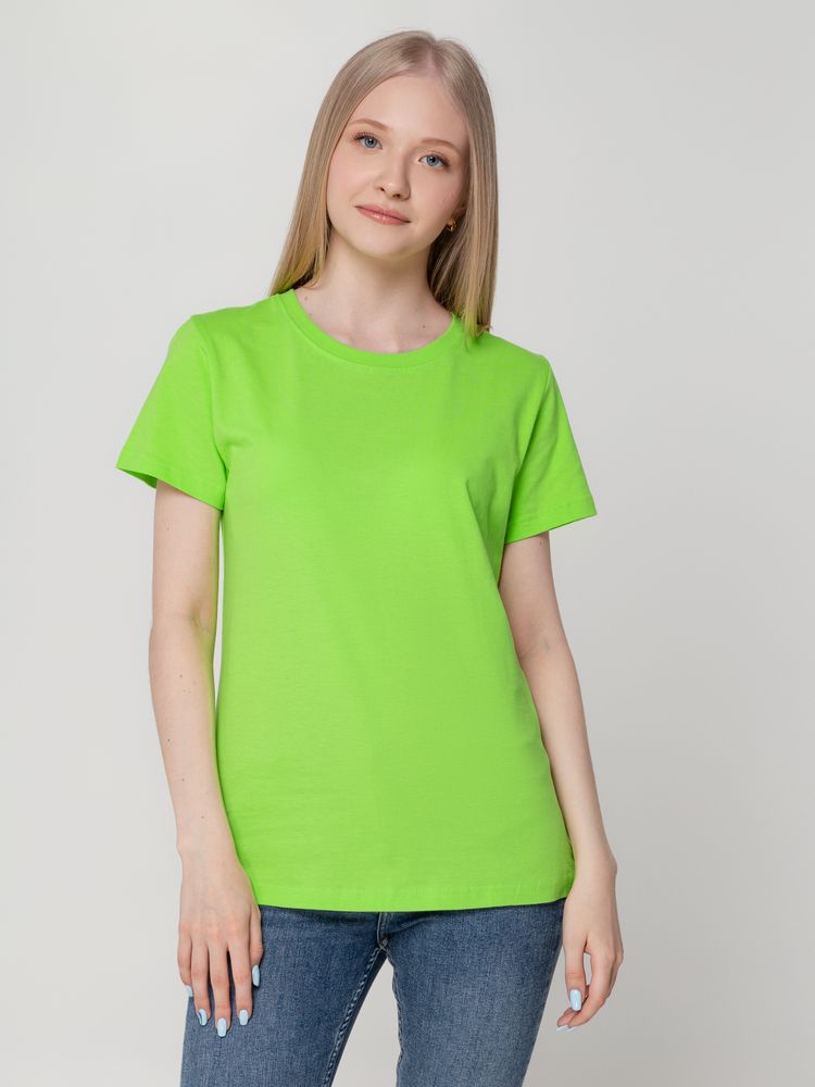 Футболка женская T-bolka Lady, зеленое яблоко / Миниатюра WWW (1000)