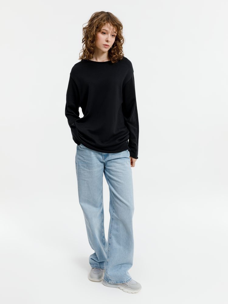 Лонгслив унисекс Siluetti Fuori, черный / Миниатюра WWW (1000)