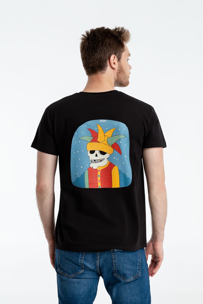 Футболка «Шут», черная / Миниатюра WWW (1000)