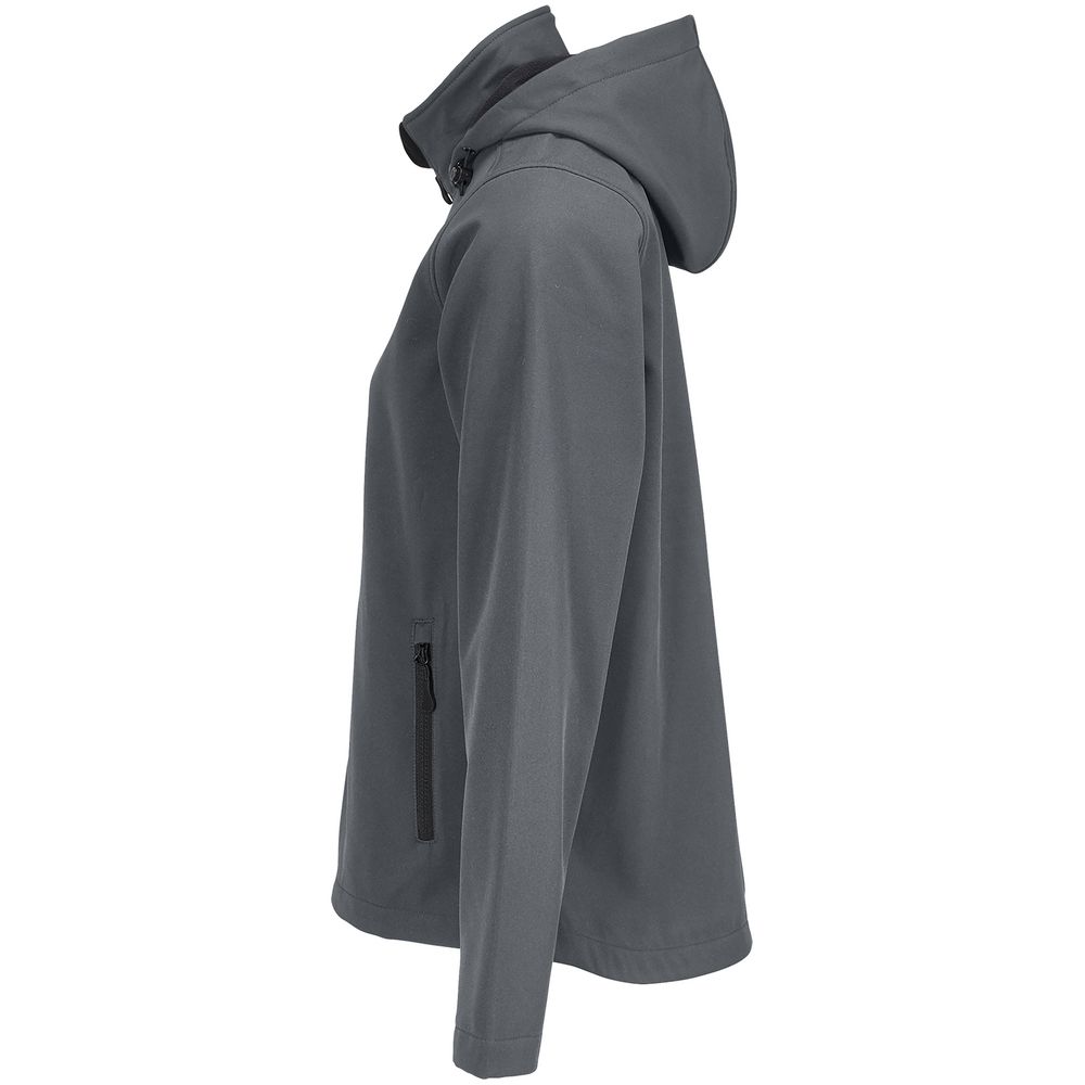 Куртка софтшелл с капюшоном женская Race Women, темно-серая / Миниатюра WWW (1000)