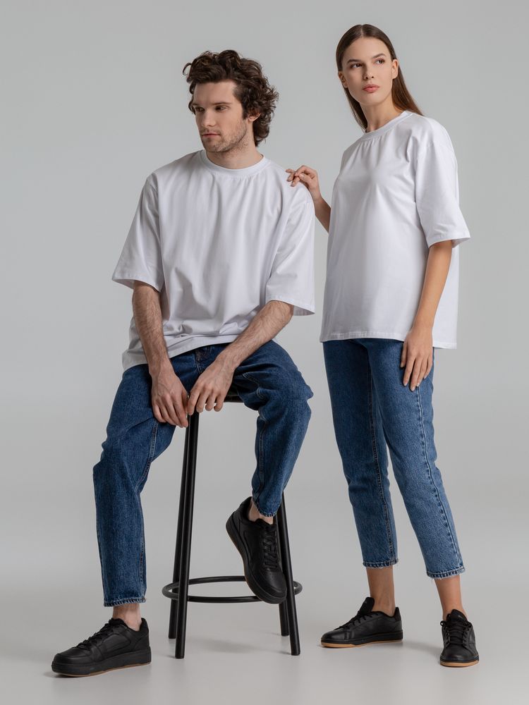 Футболка оверсайз Slope, белая / Миниатюра WWW (1000)