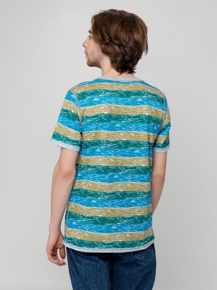 Футболка мужская Rayet двусторонняя, голубая с зеленым / Миниатюра WWW (1000)