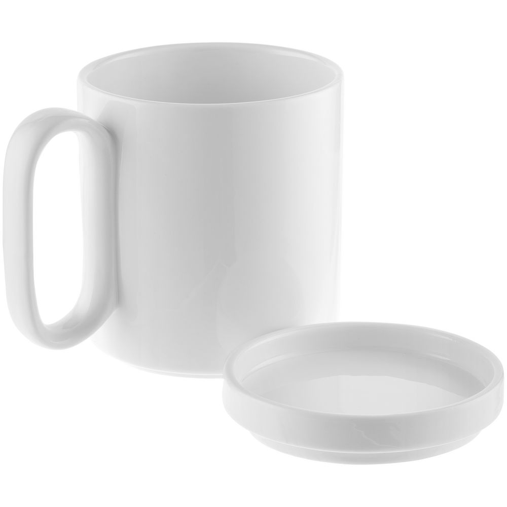 Кружка с подогревом и беспроводной зарядкой dualBase, белая / Миниатюра WWW (1000)